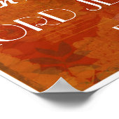 Geef Bedankt bijbelse negroïden 5:20 Poster (Hoek)