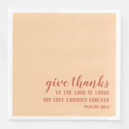 Geef Bedankt Bijbelse Schrift Christelijke Thanksg Servet