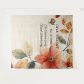 Geef Bedankt Bloemen Vriendschap Afbeelding Achter Wandkleed (Voorkant (horizontaal))