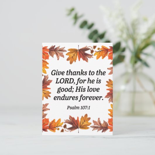 Geef Bedankt Briefkaart (Staand voorkant)