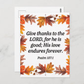 Geef Bedankt Briefkaart (Voorkant / Achterkant)