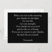 Geef Bedankt - Briefkaart (Voorkant / Achterkant)