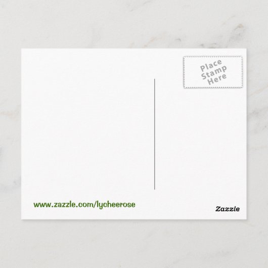 Geef Bedankt briefkaart (Achterkant)