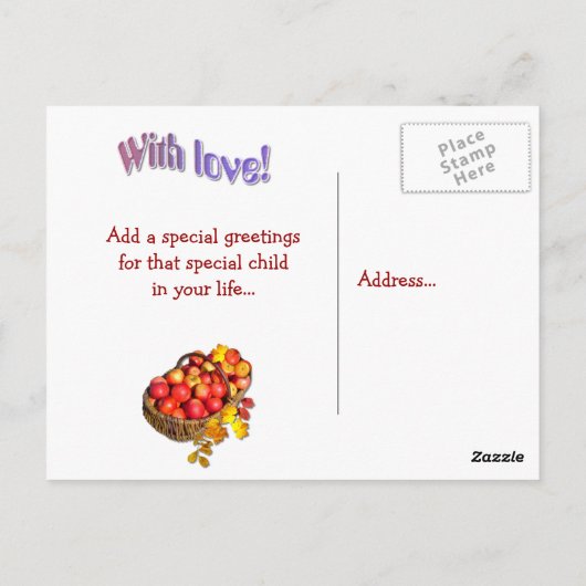 GEEF BEDANKT! ~ BRIEFKAART 4 KINDEREN (Achterkant)