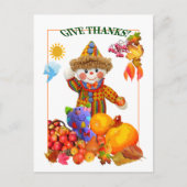 GEEF BEDANKT! ~ BRIEFKAART 4 KINDEREN (Voorkant)