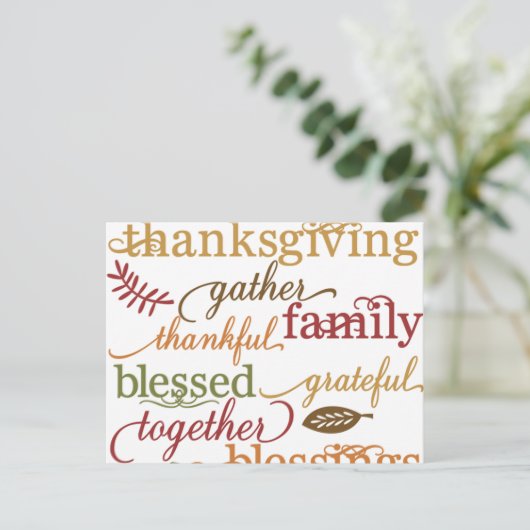 Geef Bedankt Briefkaarten (Staand voorkant)