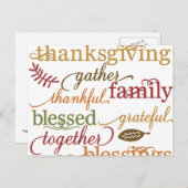 Geef Bedankt Briefkaarten (Voorkant / Achterkant)