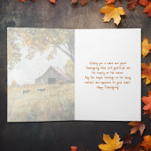 Geef Bedankt Charmante Rustieke Boerderij Thanksgi Kaart