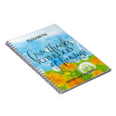 Geef Bedankt Christelijk veld Verse Dandelions Notitieboek (Rechterzijde)
