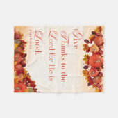 Geef Bedankt Collectie Fleece Deken (Voorkant (Horizontaal))