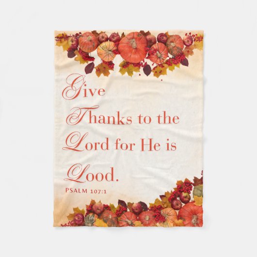 Geef Bedankt Collectie Fleece Deken (Voorkant)