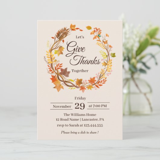 Geef Bedankt de Rustige Thanksgiving van de Blader Kaart (Staand voorkant)