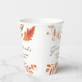 Geef Bedankt de Rustige Thanksgiving van de Blader Papieren Bekers (Rechts)