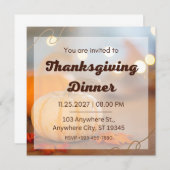 Geef Bedankt Deze Thanksgiving met Douane Kaart (Voorkant / Achterkant)