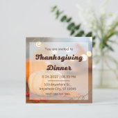 Geef Bedankt Deze Thanksgiving met Douane Kaart (Staand voorkant)