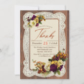 Geef Bedankt Diner Kaart (Voorkant)