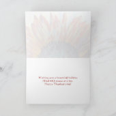 Geef Bedankt een mooie Thanksgiving voor zonnebloe Kaart (Binnen)