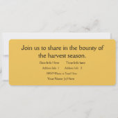 Geef Bedankt een oogst lederen kaart (Achterkant)