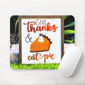 Geef Bedankt en eet Thanksgiving uit Muismat (Met muis)