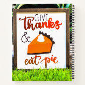 Geef Bedankt en eet Thanksgiving uit Notitieboek (Achterkant)