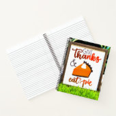 Geef Bedankt en eet Thanksgiving uit Notitieboek (Binnen)