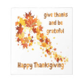 Geef Bedankt en wees dankbaar Notitieblok (Voorkant)