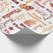 Geef Bedankt - Fijne Thanksgiving Day Cadeaupapier (Hoek)