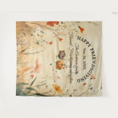 Geef Bedankt Friendsgiving Party Afbeelding Achter Wandkleed (Voorkant (horizontaal))