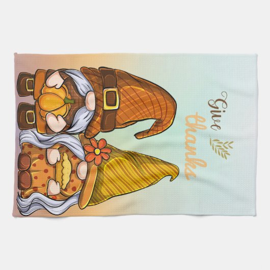 Geef Bedankt Gmomes Theedoek (Horizontaal)