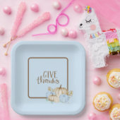 Geef bedankt goede bedankt met papieren Bord (Feest)