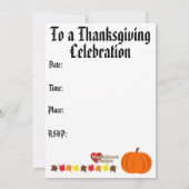 Geef Bedankt grappige grijze Thanksgiving Kaart (Achterkant)