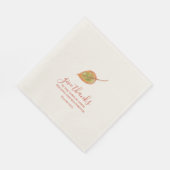Geef Bedankt handgeschilderde minimalistische wate Servet (Hoek)
