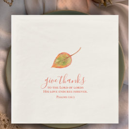 Geef Bedankt handgeschilderde minimalistische wate Servet