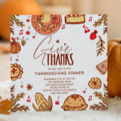 Geef Bedankt handgetekende Thanksgiving Kaart