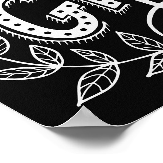 Geef bedankt handschrift op de krijkplank poster (Hoek)