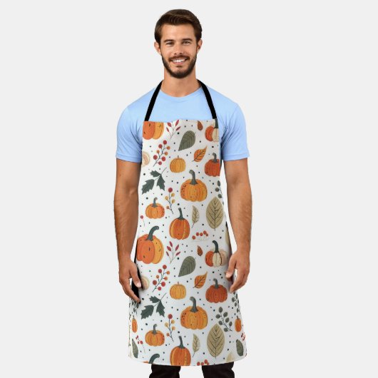 GEEF BEDANKT Herfst Herfst Pompoenen & Bladeren Va Schort (Gedragen)