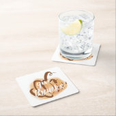 Geef Bedankt Herfst Waterverf Pompoen Thanksgiving Kartonnen Onderzetters (Insitu)