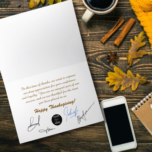 Geef Bedankt herfstlandschap Thanksgiving Feestdagen Kaart