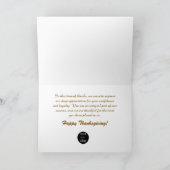 Geef Bedankt herfstlandschap Thanksgiving Feestdagen Kaart (Binnen)