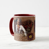 Geef bedankt indiaanse koffie-mok mok (Voorkant links)