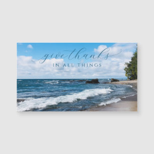 Geef Bedankt Inspirerend Beach Fotografie Magnet