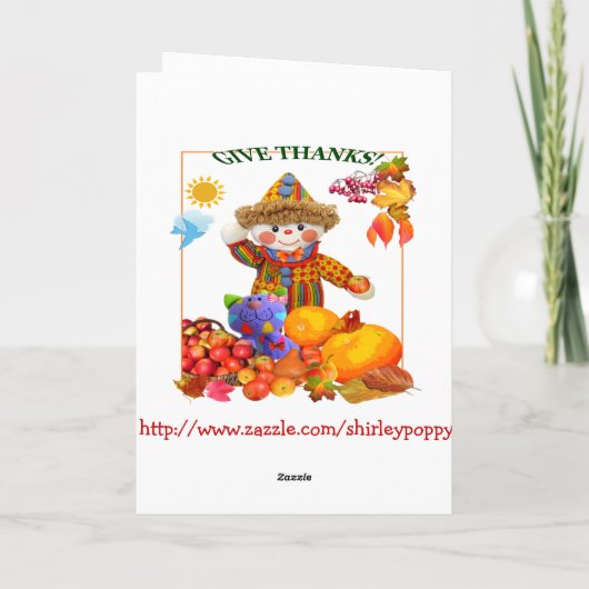 GEEF BEDANKT! ~ KAART 4 KINDER (Achterkant)