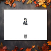 Geef Bedankt kat en zonnebloemen op de herfst van  Feestdagen Kaart