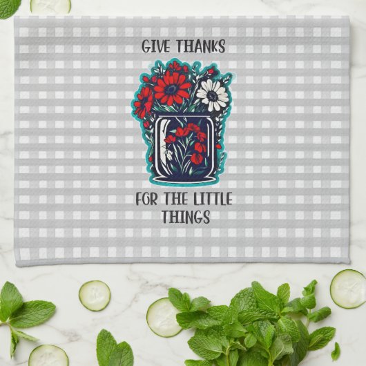 Geef Bedankt keukentheedoek Theedoek (Gevouwen)