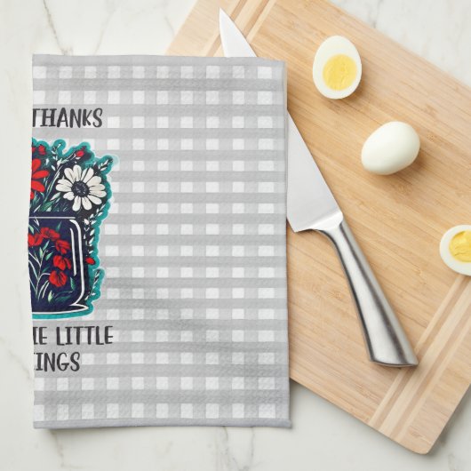 Geef Bedankt keukentheedoek Theedoek (Quarter Fold)