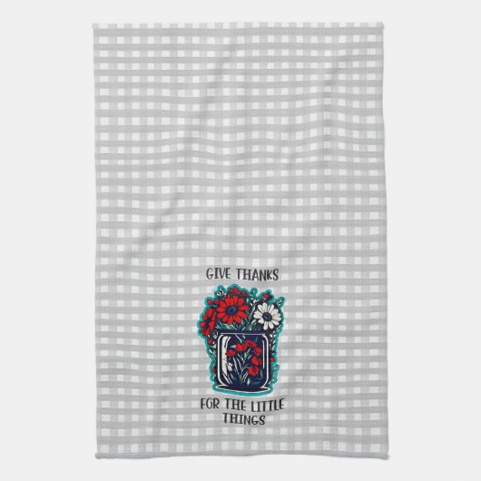 Geef Bedankt keukentheedoek Theedoek (Verticaal)