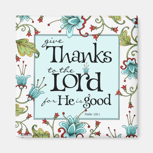 Geef Bedankt - Magnet (Voorkant)