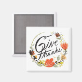 Geef Bedankt - Magnet (Voorkant / Achterkant)