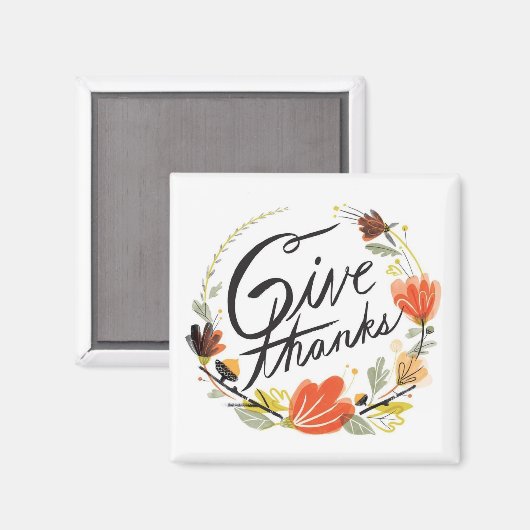 Geef Bedankt - Magnet (Voorkant / Achterkant)