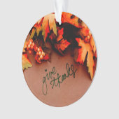 Geef Bedankt met de Thanksgiving van de Valsblad Ornament (voorkant)